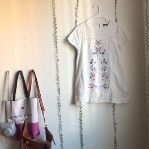 SHEIN embroidered floral dress.